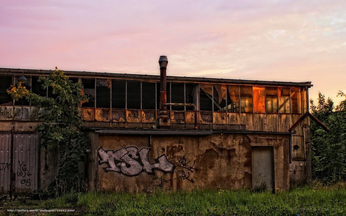 abandoned industrial building
