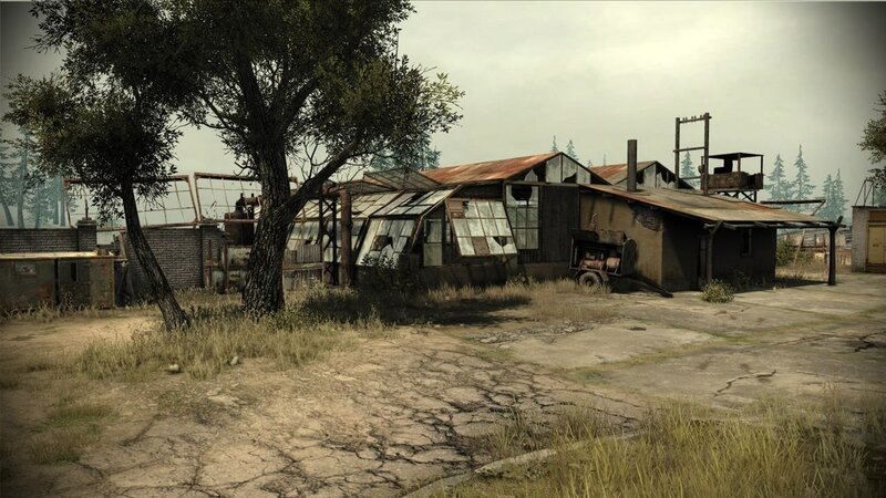 Abandoned Industrial Buildings — Brown, Desolate