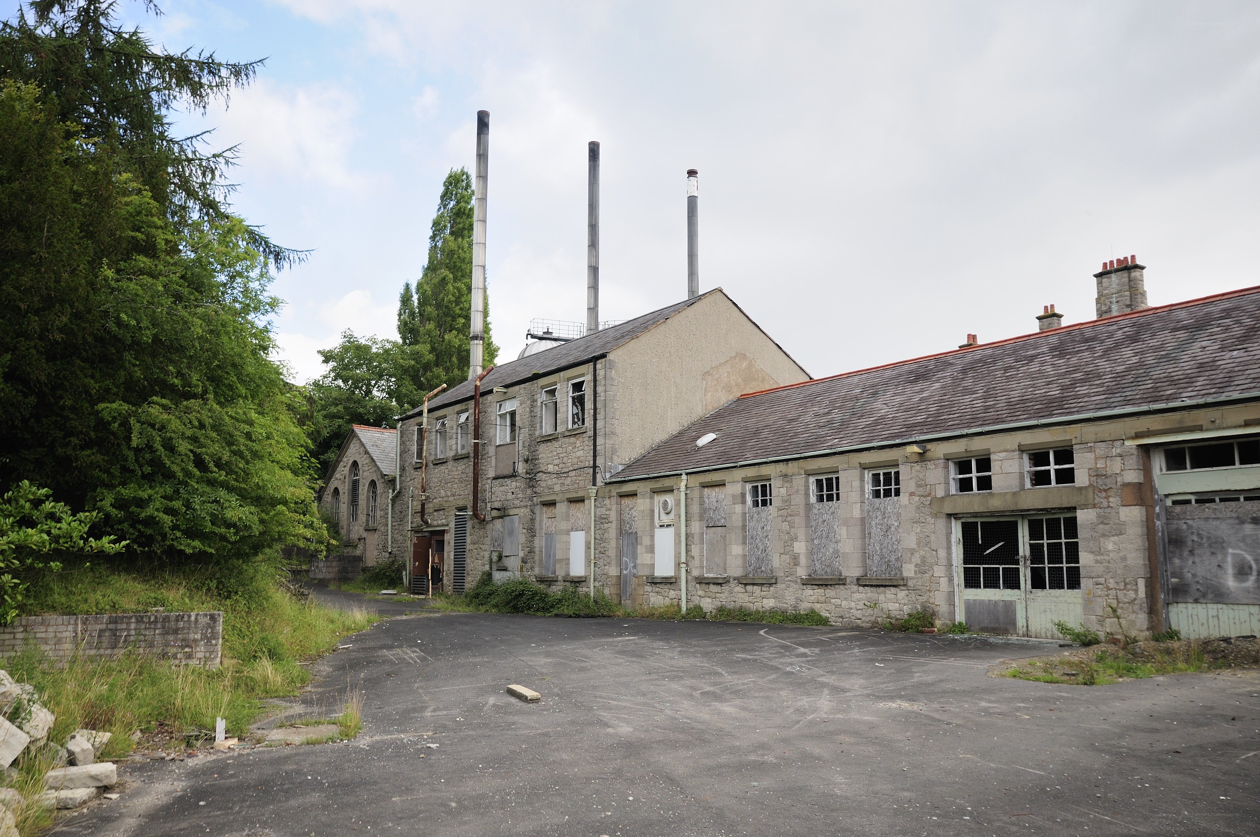abandoned industrial buildings