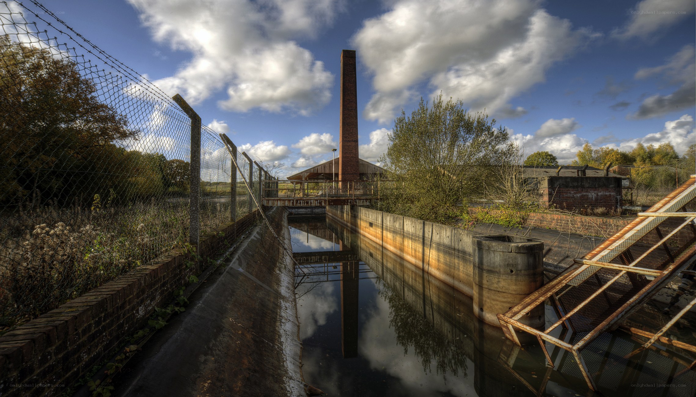 Abandoned industrial canal