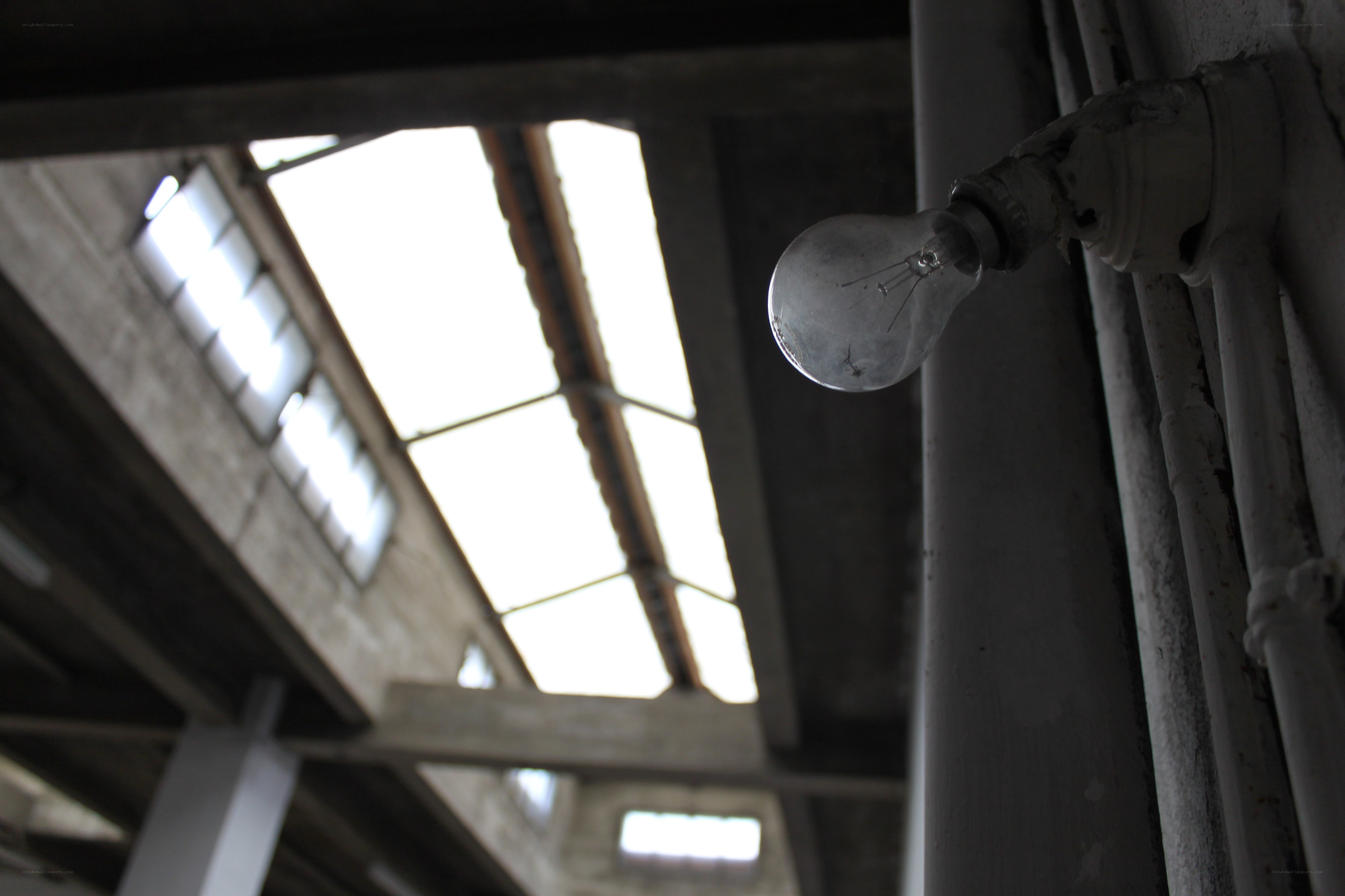 abandoned industrial ceiling