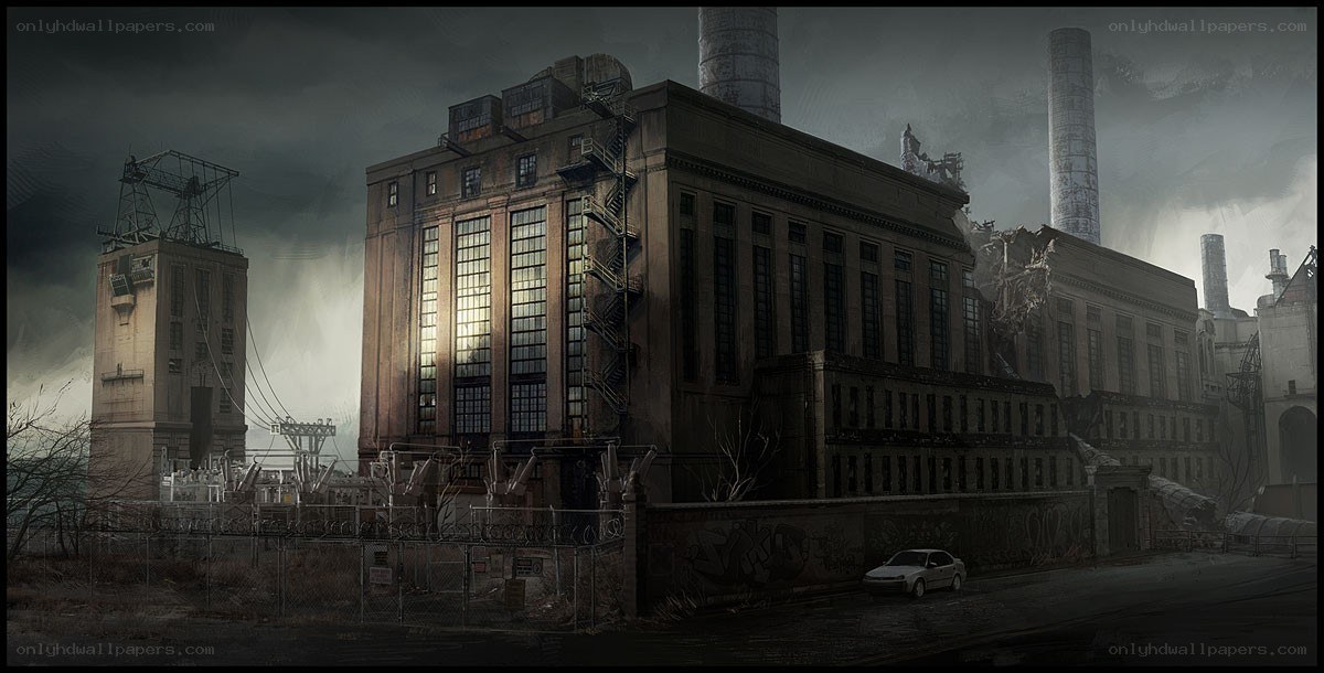 abandoned industrial complex