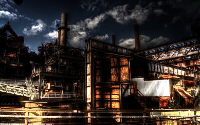 Abandoned Industrial Complex — Black