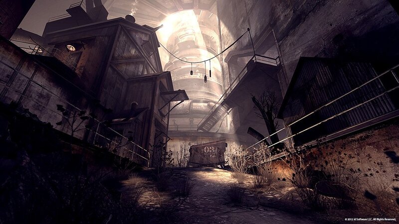 Abandoned Industrial Complex — Brown, Dramatic, 3d Render