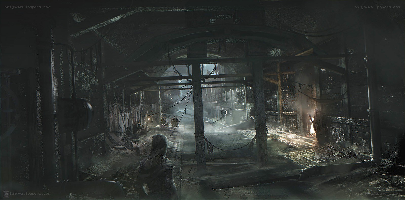 abandoned industrial corridor