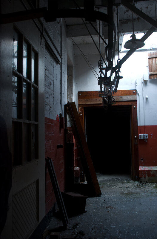 abandoned industrial corridor