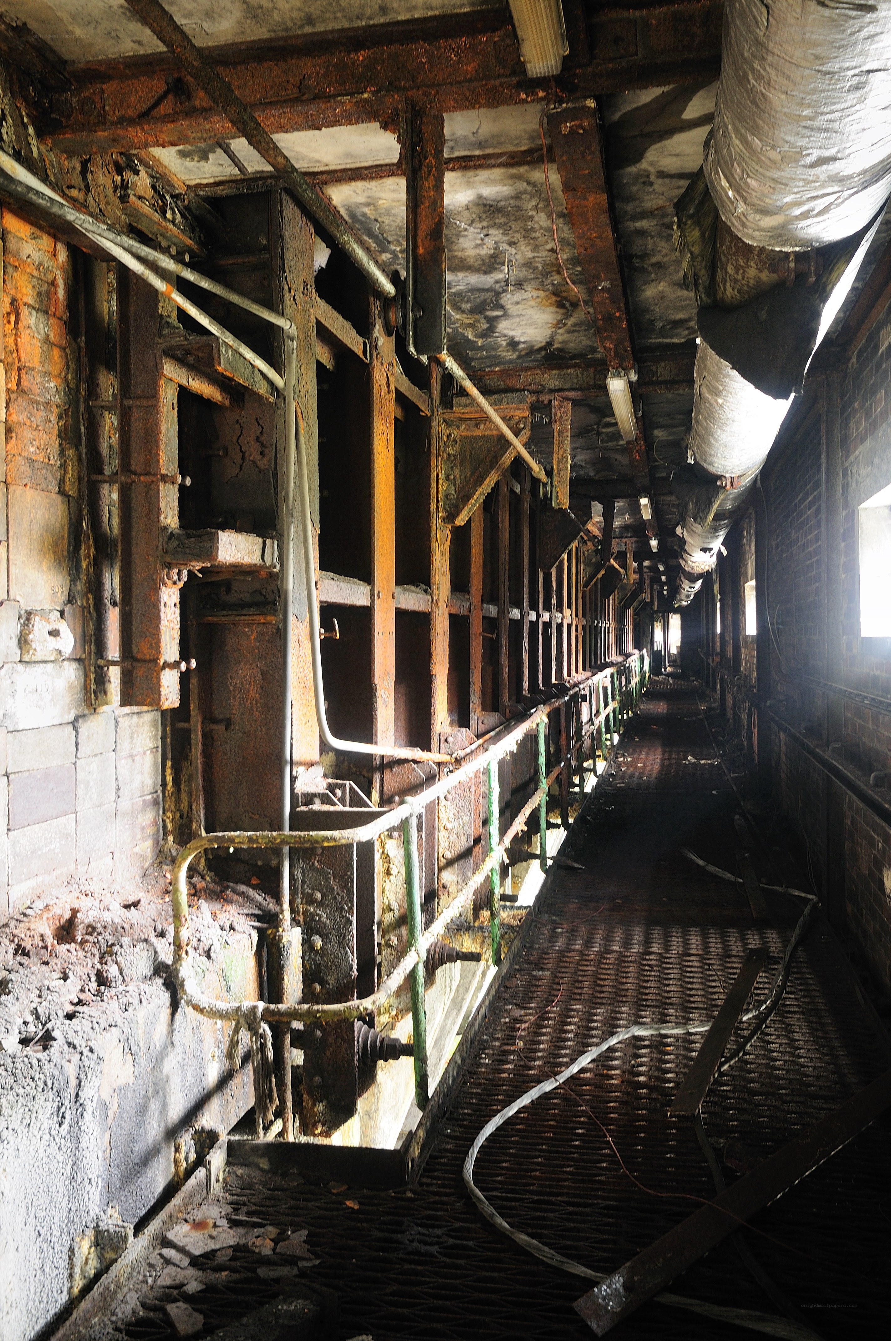 Abandoned industrial corridor