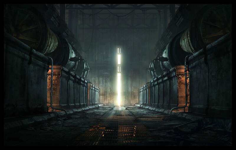 abandoned industrial corridor