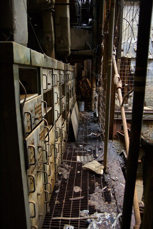 Abandoned industrial corridor