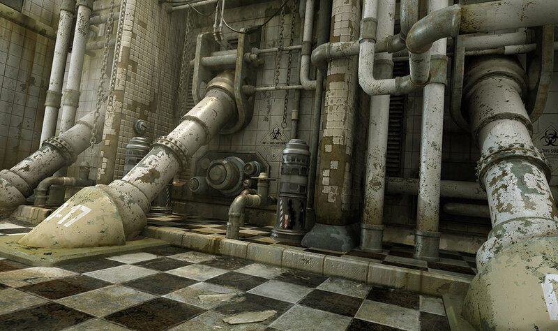 abandoned industrial facility