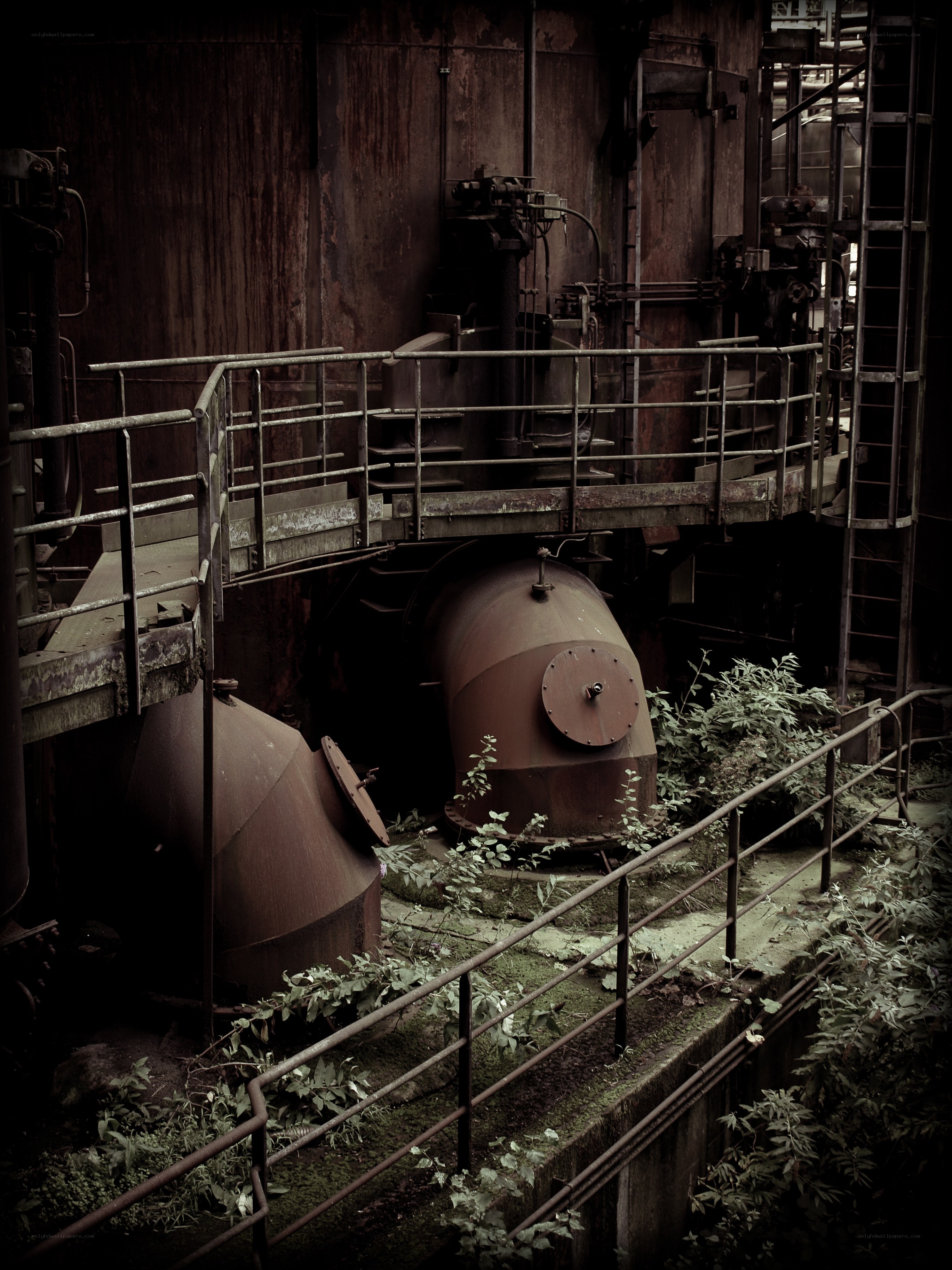 abandoned industrial facility
