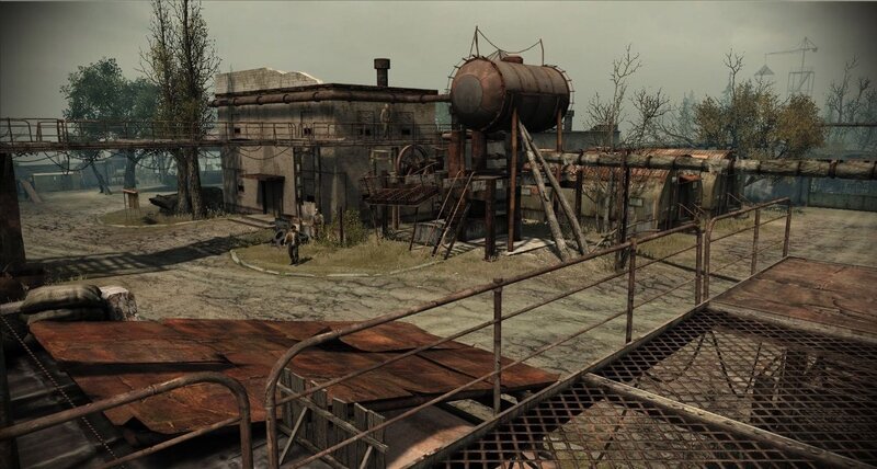 Abandoned Industrial Facility — Brown, Desolate