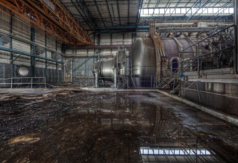 Abandoned Industrial Facility — Gray, Desolate
