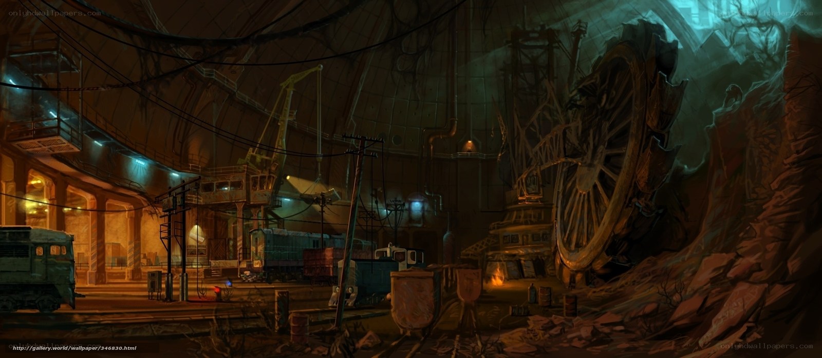 abandoned industrial facility
