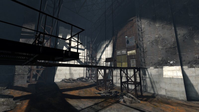 Abandoned Industrial Hall — Gray, Dramatic, 3d Render
