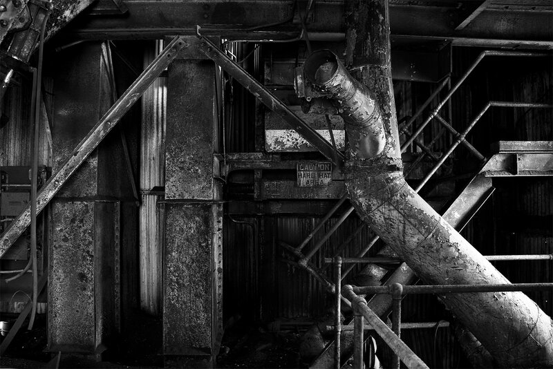 abandoned industrial interior