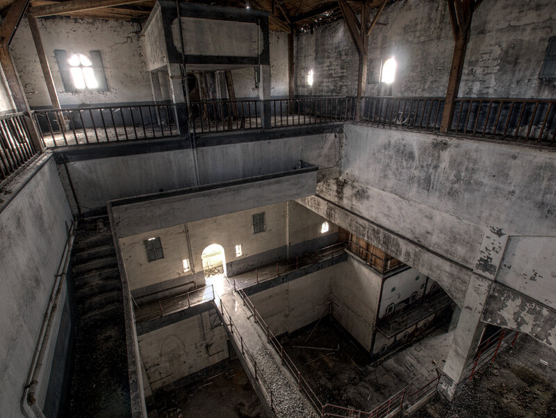 abandoned industrial interior