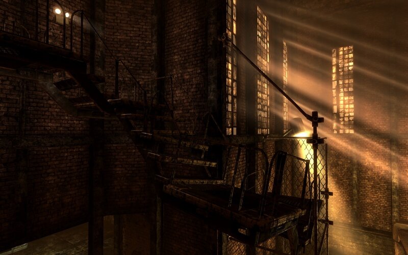 Abandoned Industrial Interior — Brown, Dramatic, 3d Render