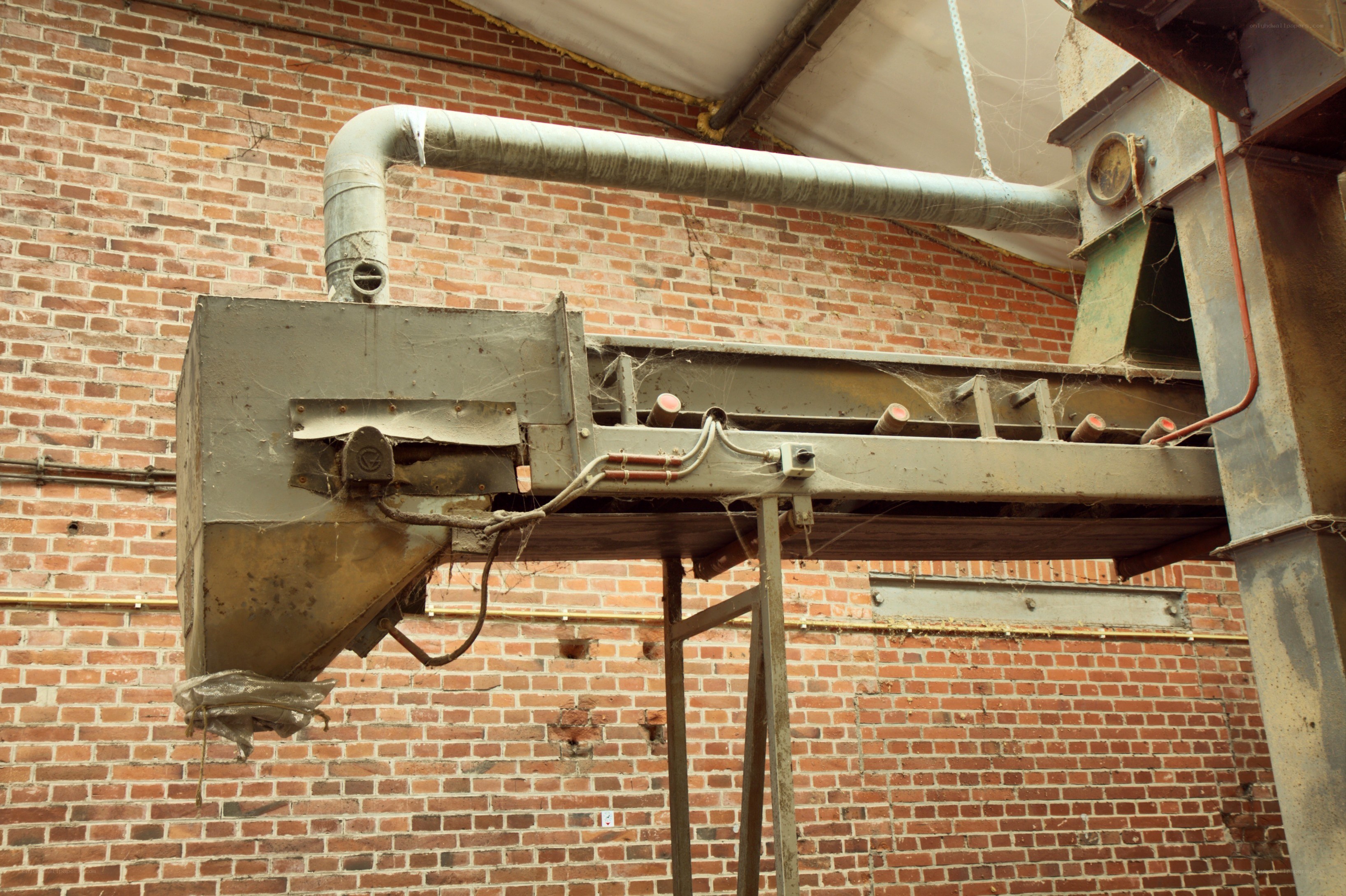 abandoned industrial machinery