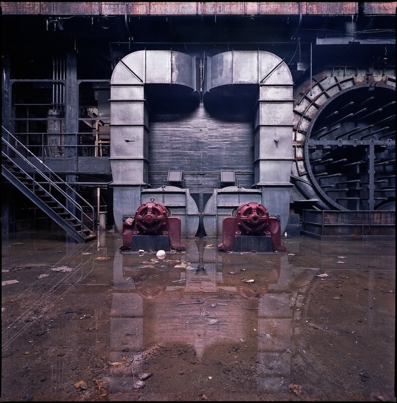 abandoned industrial machinery