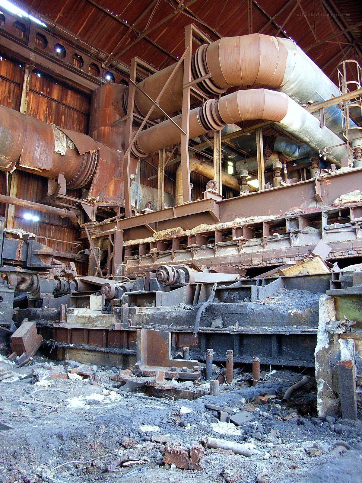 abandoned industrial machinery
