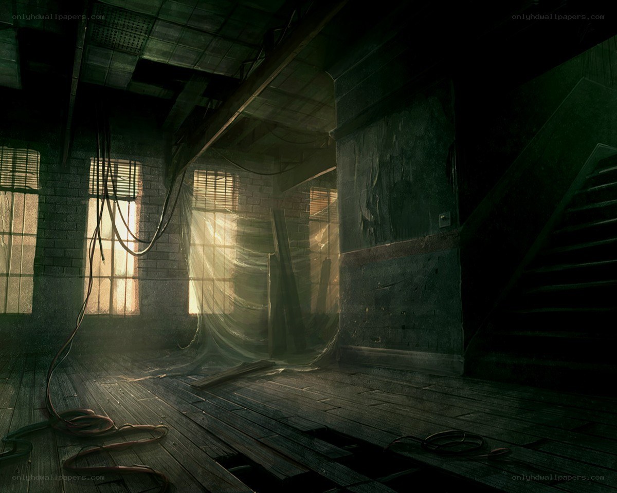 abandoned industrial room