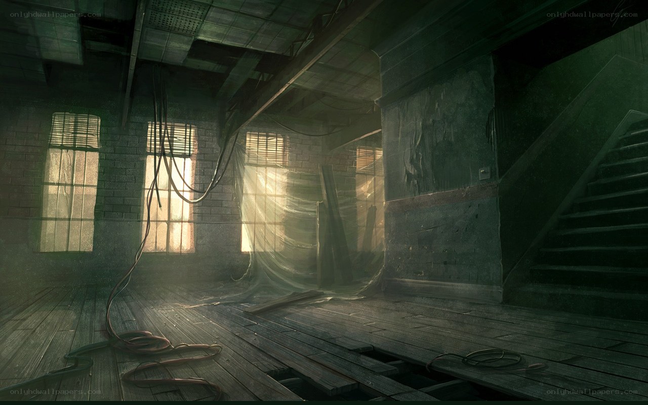 abandoned industrial room