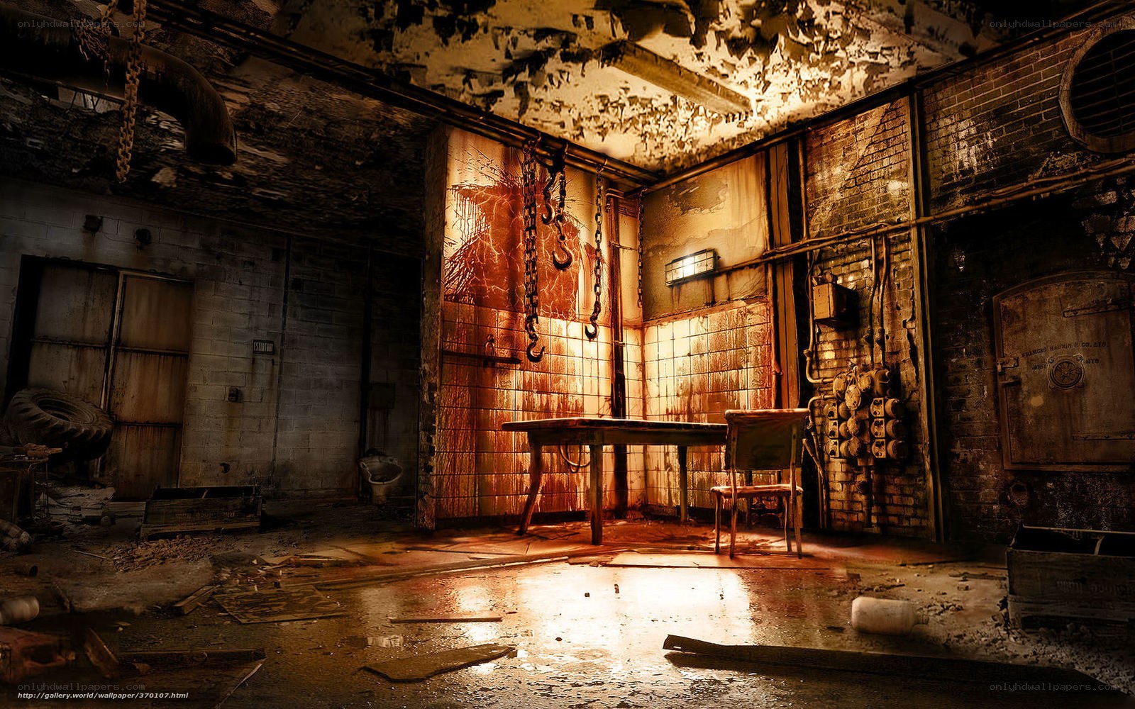 abandoned industrial room