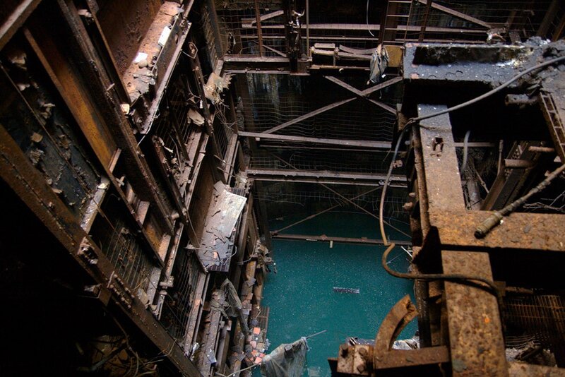 Abandoned industrial shaft