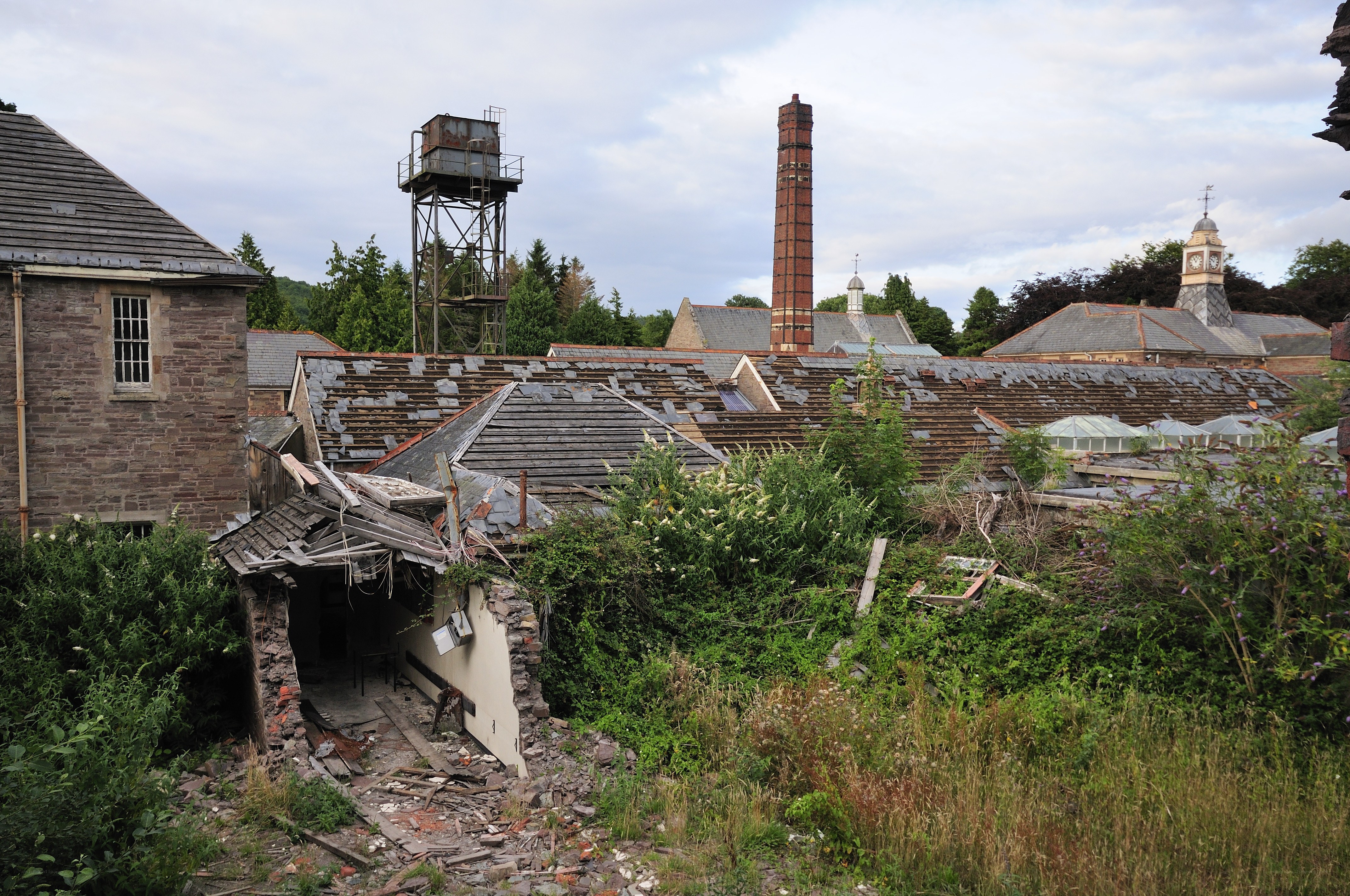 Abandoned industrial site