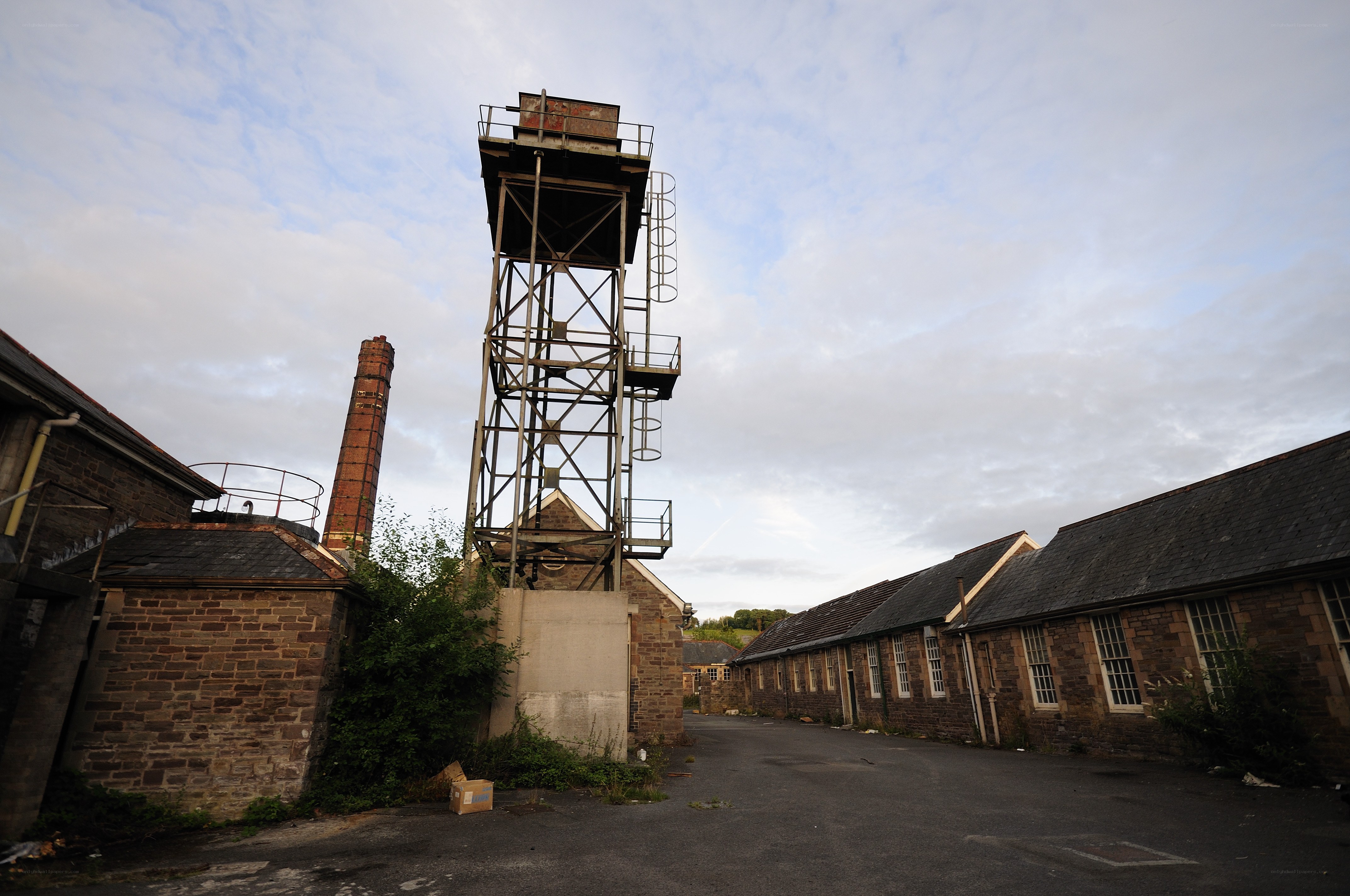 Abandoned industrial site