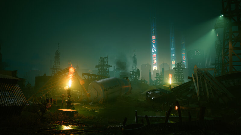 Abandoned Industrial Site — Green