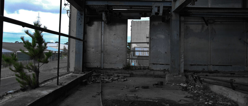 Abandoned Industrial Structure — Gray