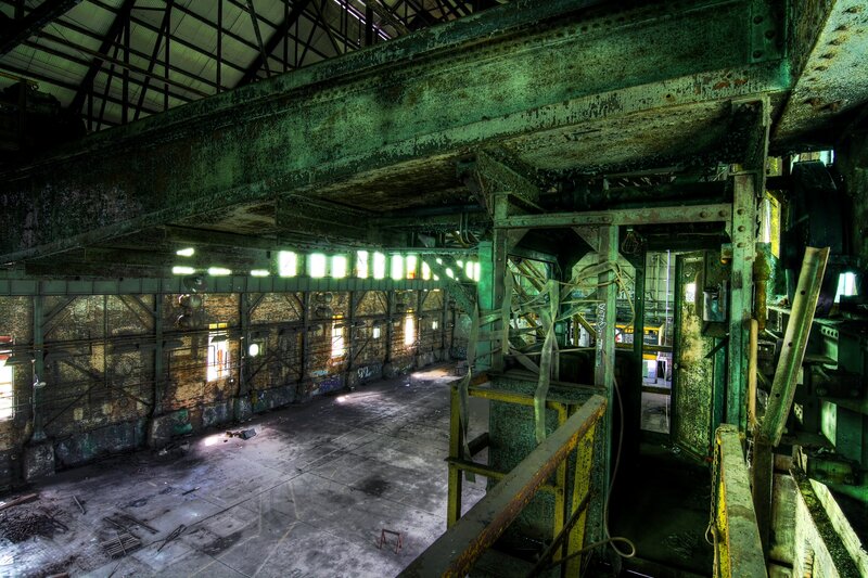 Abandoned industrial warehouse