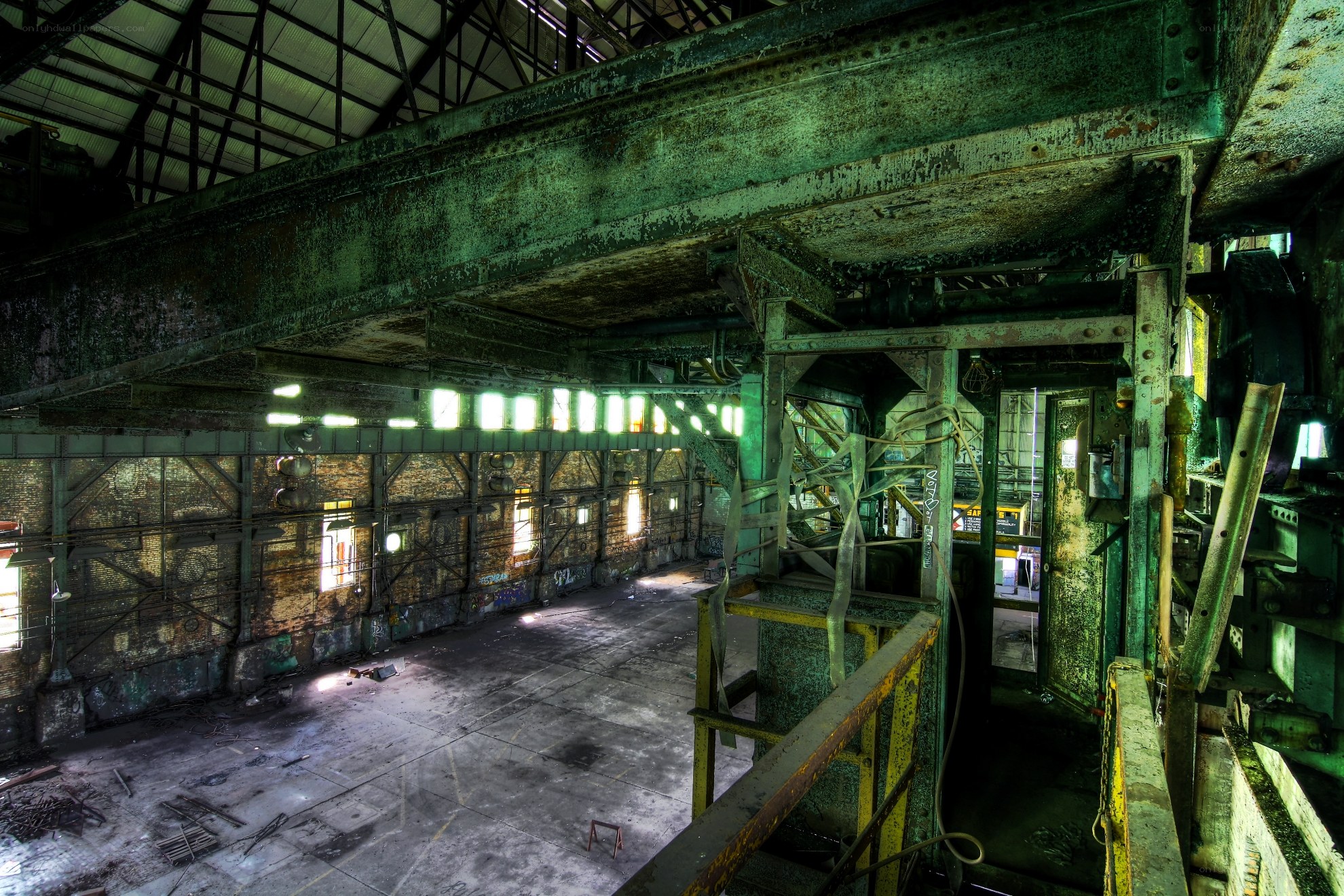 Abandoned industrial warehouse