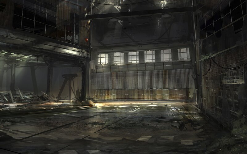 abandoned industrial warehouse
