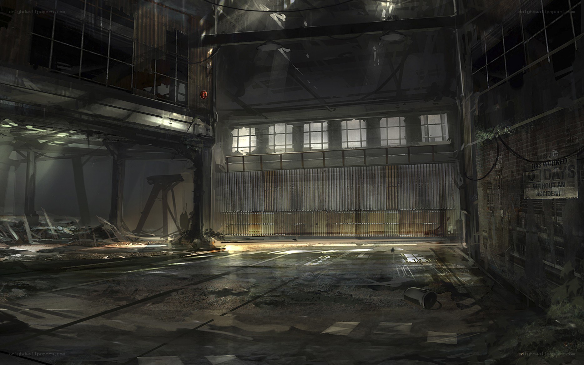 abandoned industrial warehouse