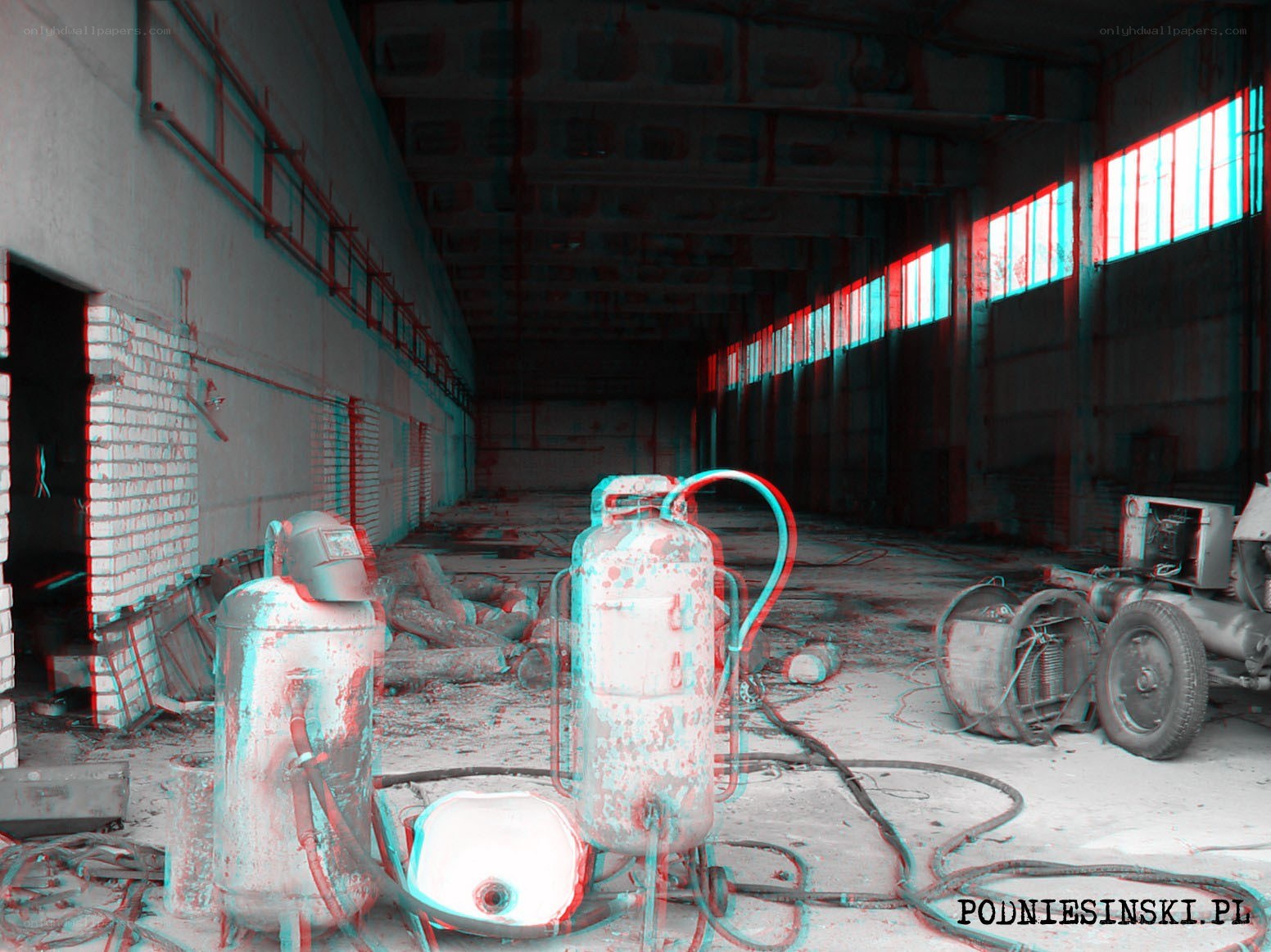 Abandoned industrial warehouse