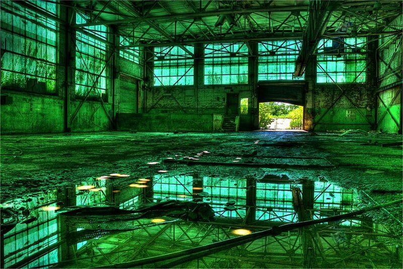 abandoned industrial warehouse