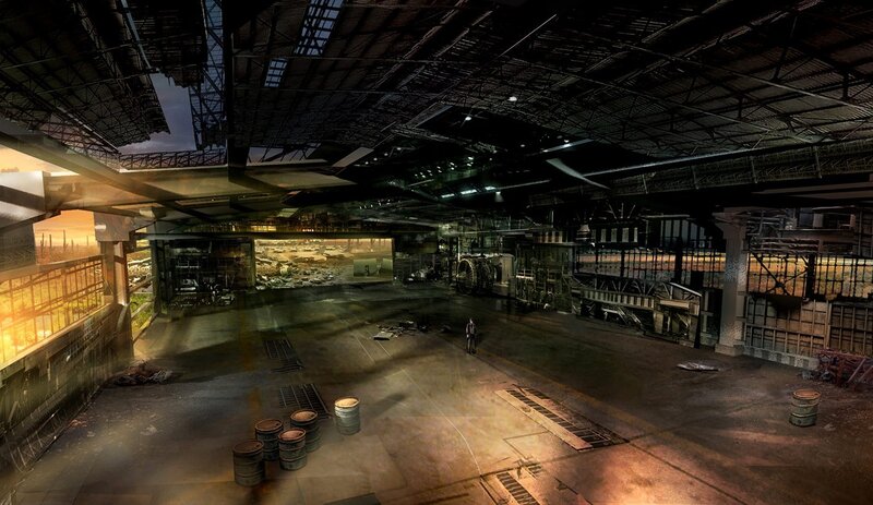 abandoned industrial warehouse