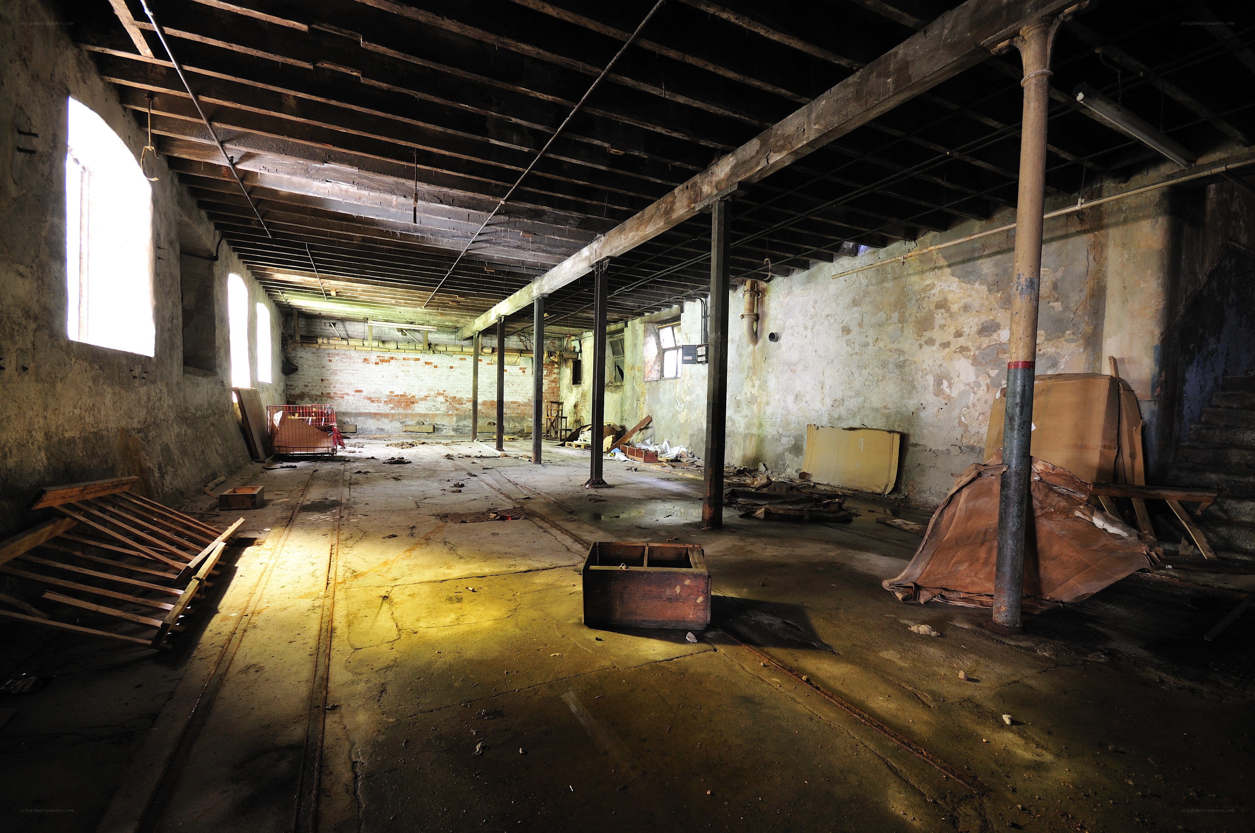 abandoned industrial warehouse