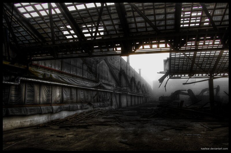abandoned industrial warehouse