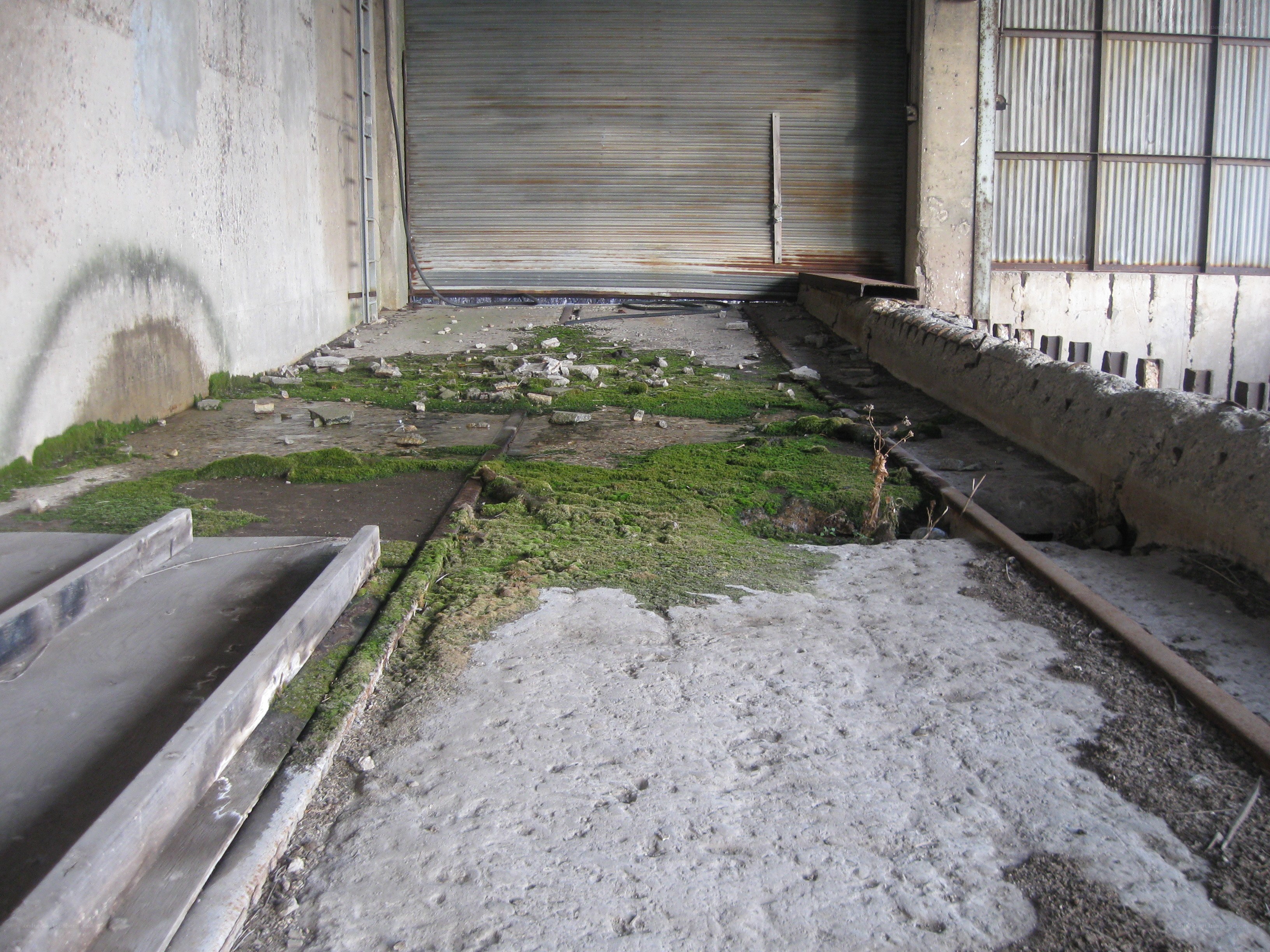 abandoned industrial warehouse interior