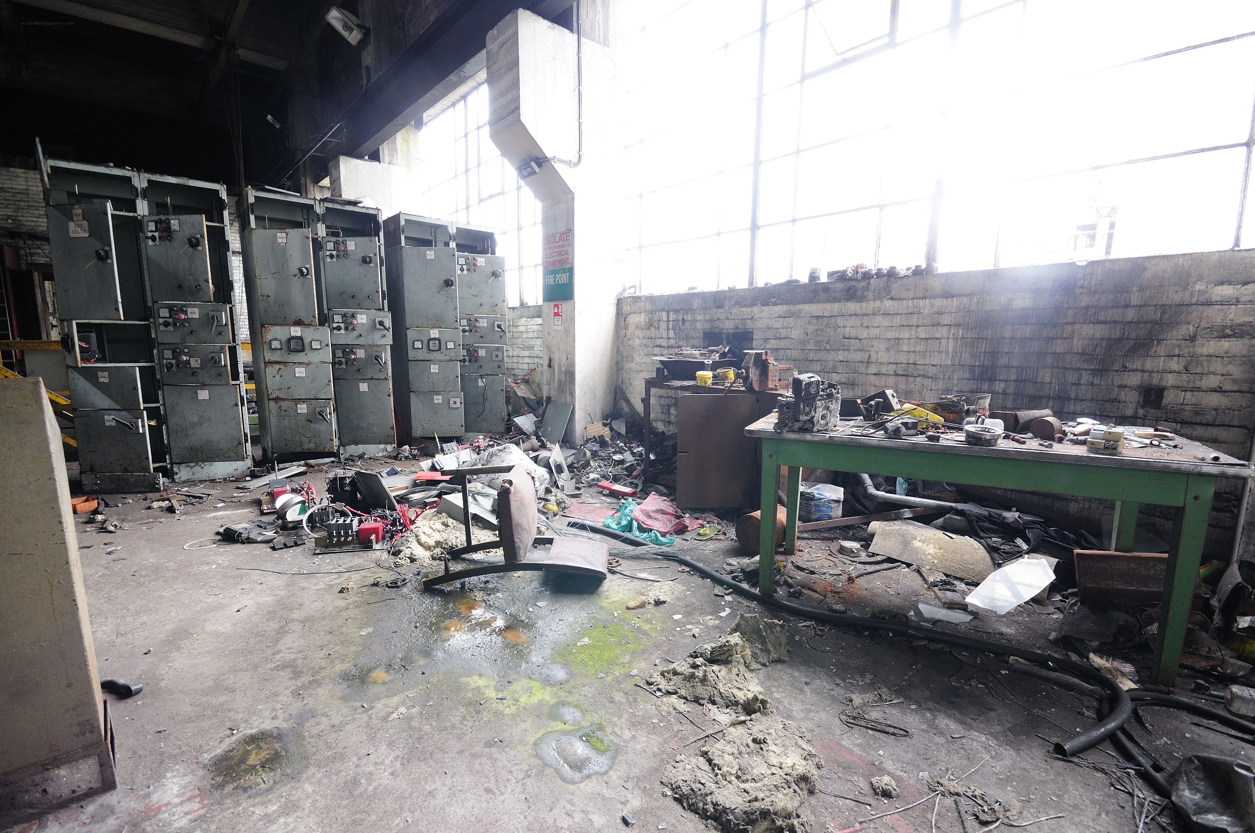Abandoned industrial workshop