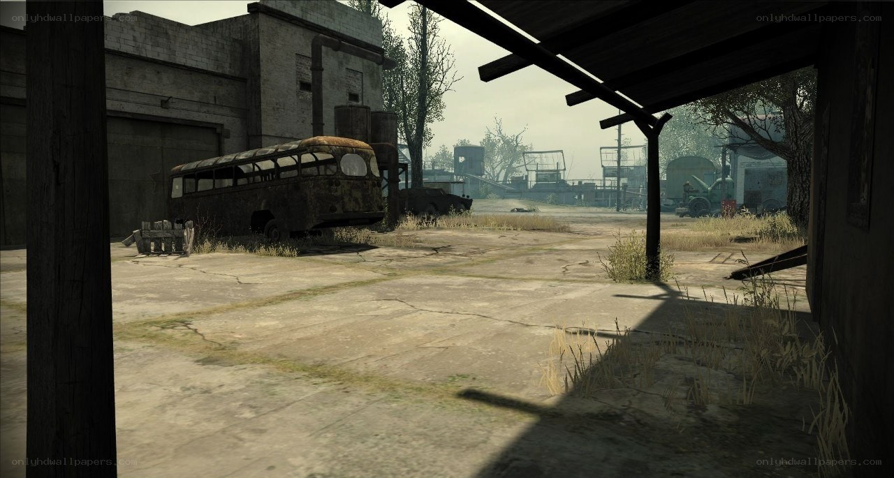 abandoned industrial yard