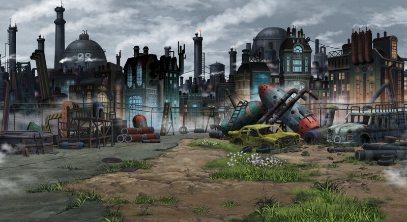 Abandoned Industrial Yard — Gray