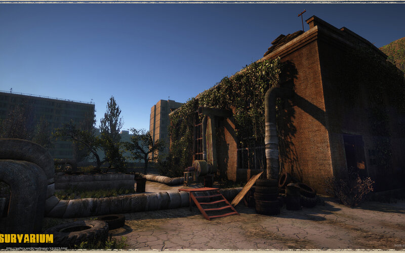 Abandoned industrial yard