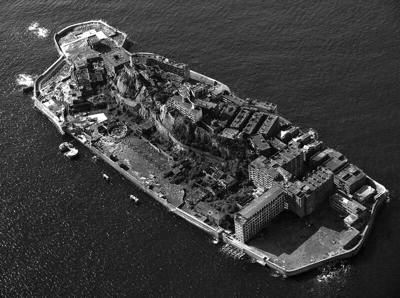 Abandoned island prison
