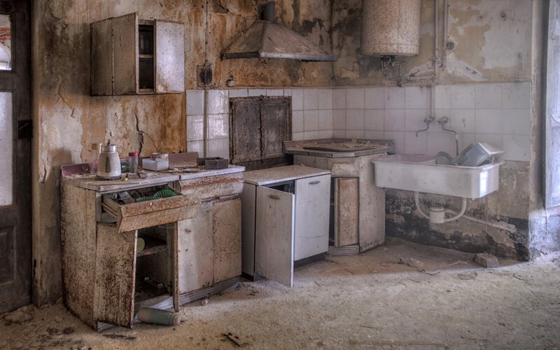 Abandoned Kitchen — Brown