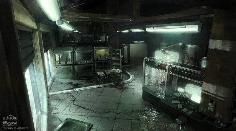 abandoned lab interior